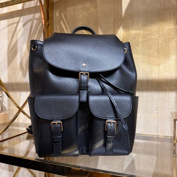 New‼️Tory Burch Blake Backpack 189043 Leather $495 Black main image 4